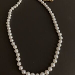 Elegant White Pearl Necklace